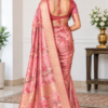 Elegant Rose Saree Back Detail