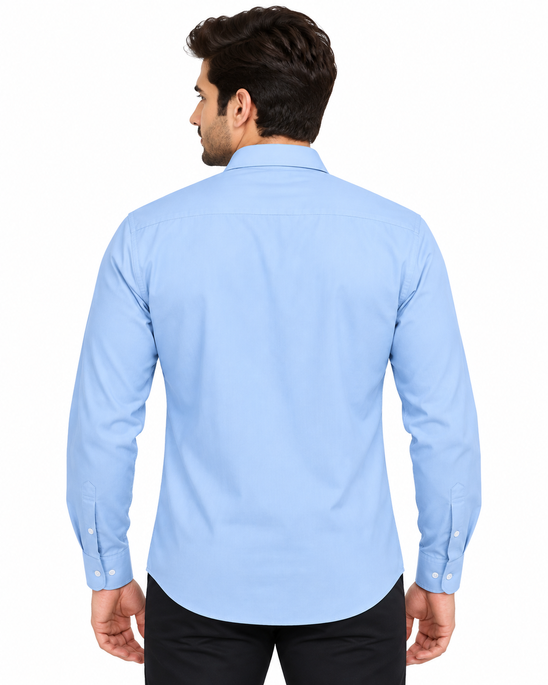 Light Blue Shirt Back View